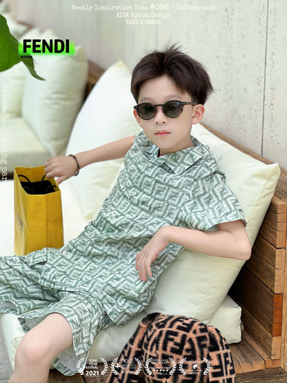 Fendi Polo/Short Pant Set