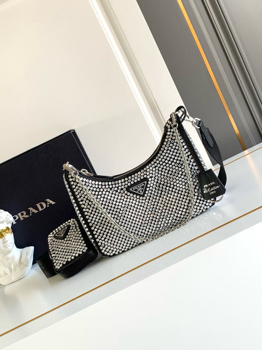 Prada Satin Crystal Bag