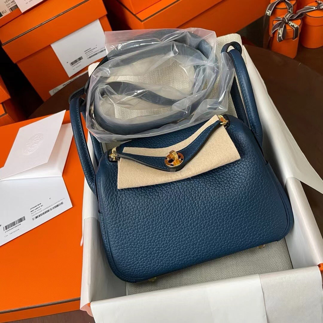Hermes Mini Lindy, 19cm, S4, TC Skin