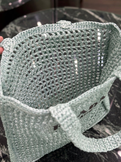 Prada Raffia Tote Bag