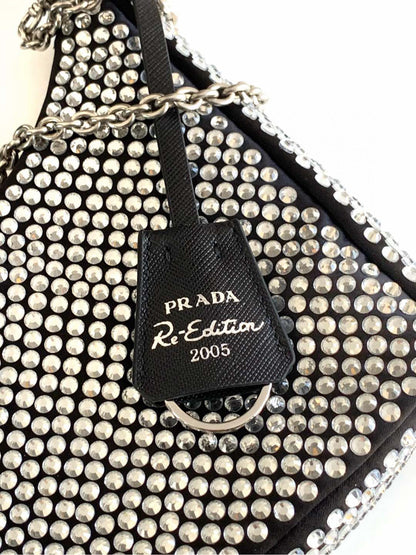 Prada Satin Crystal Bag