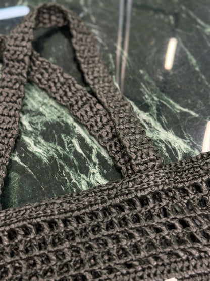 Prada Raffia Tote Bag