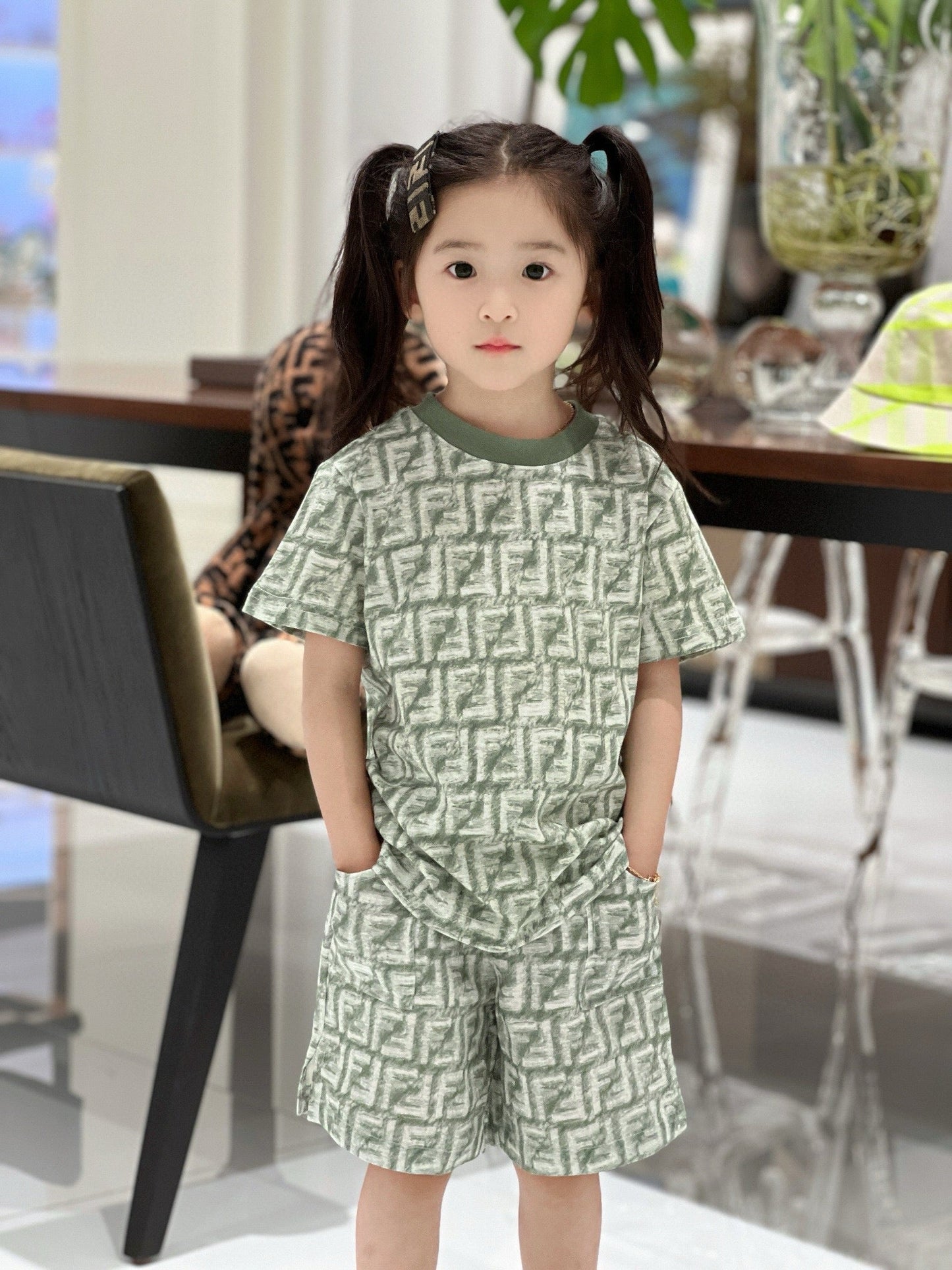 Fendi T-Shirt/Short Pant Set