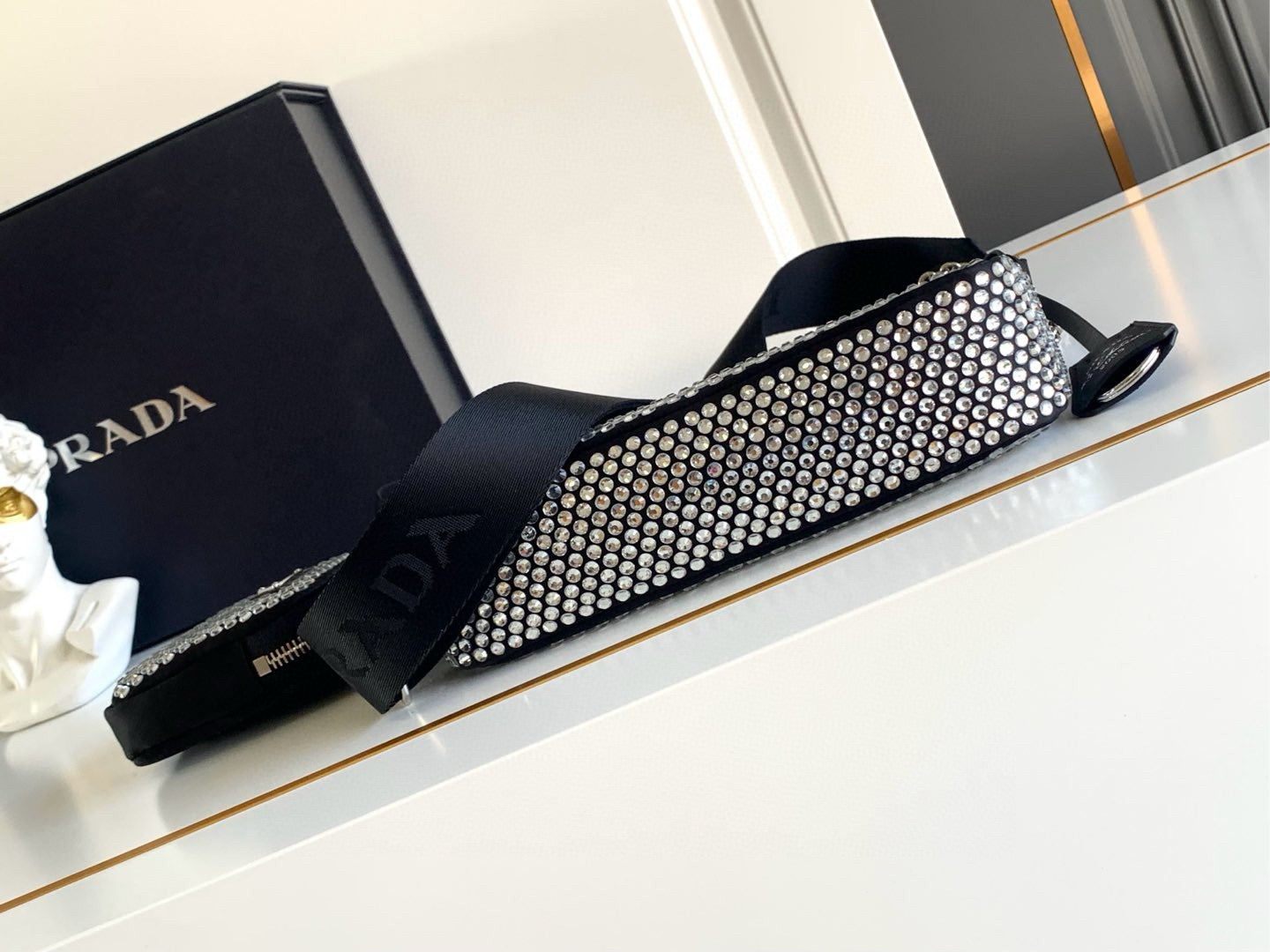 Prada Satin Crystal Bag