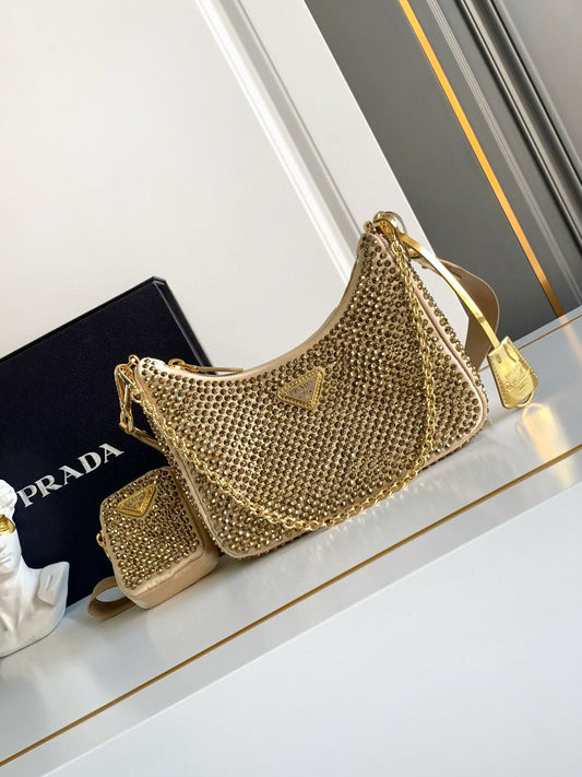 Prada Satin Crystal Bag