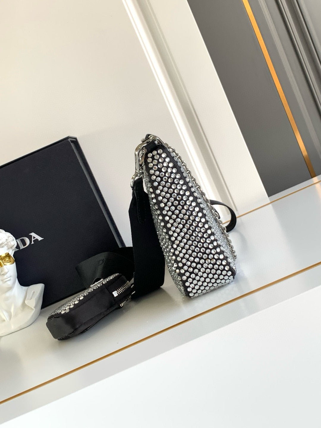 Prada Satin Crystal Bag