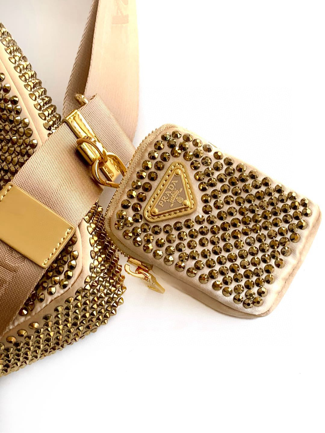 Prada Satin Crystal Bag