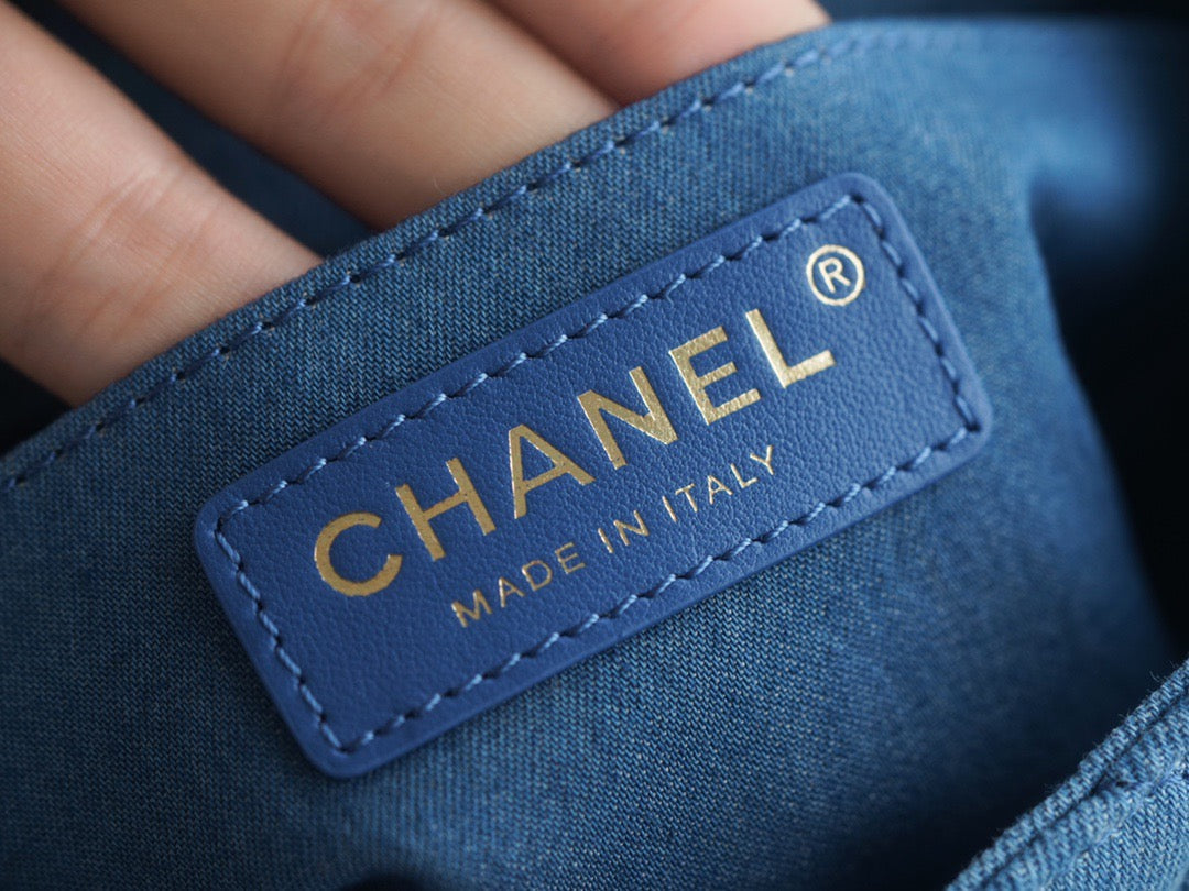 Chanel 22C Denim Mini Flap